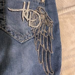 Harley Davidson jeans angel wing